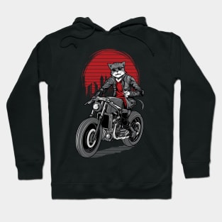 Cat rider motorbike Hoodie